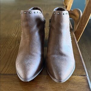 Like new! Studded Tan Ankle Booties